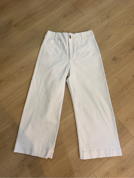 Maeve Denim - Anthropologie Maeve Wide-Leg White Denim Jeans Colette